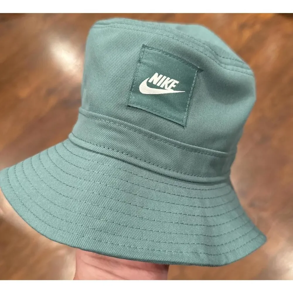 NWT Nike Kids' Apex Futura Bucket Hat Bicoastal Green /White One Size - Picture 4 of 4